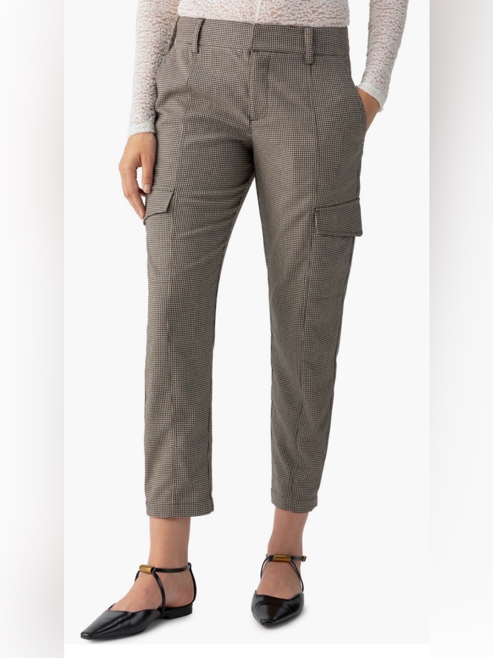 Sanctuary Houndstooth Cargo Pants- -Brand New With Tags